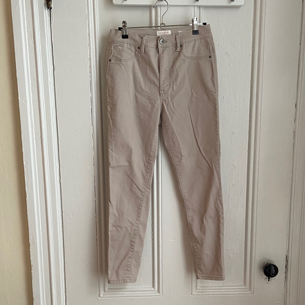 Curve Appeal Beige Minimalist Jeggings